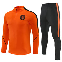 Dutch 26/27 Orange with Black Training Tracksuit Set