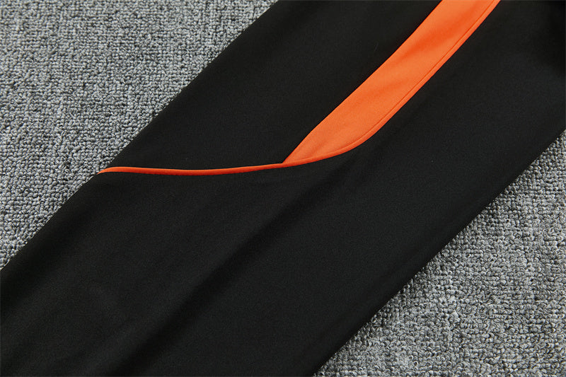Dutch 26/27 Orange with Black Training Tracksuit Set