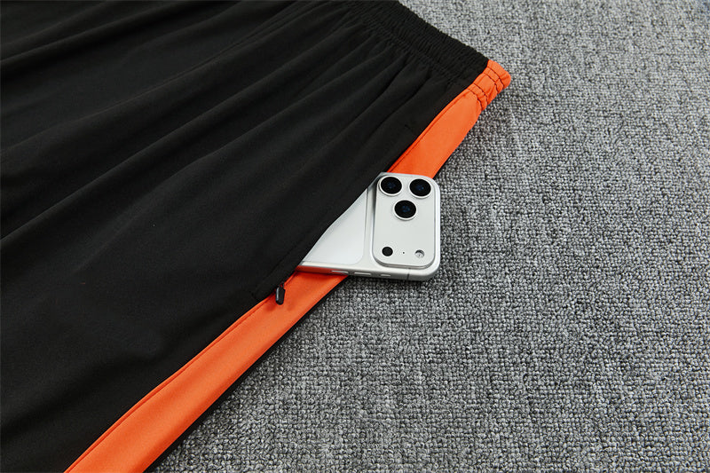 Dutch 26/27 Orange with Black Training Tracksuit Set