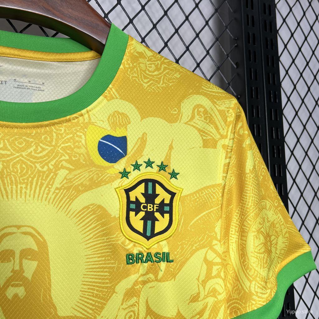 Brazil Concept Yellow Jersey "Christ The Redeemer"