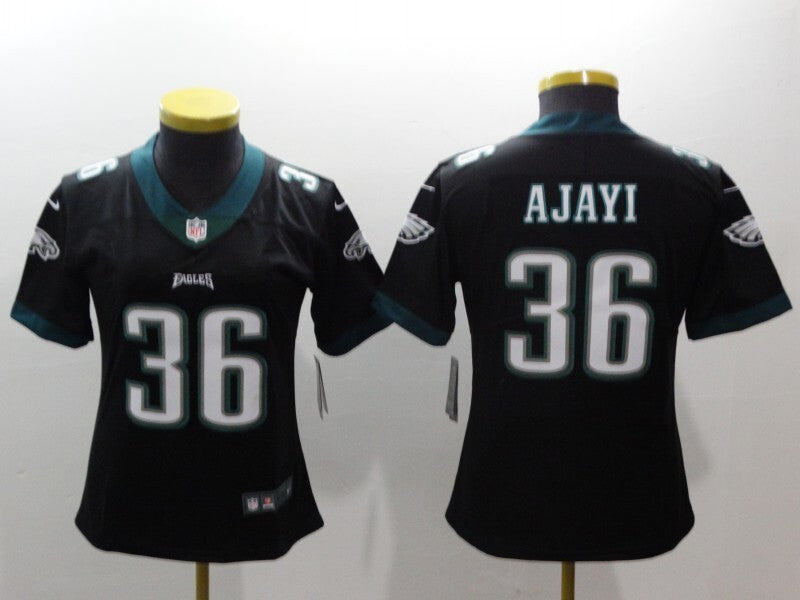 Eagles 2021/22 Ajayi #36 Black/Green/White Women NFL Jersey