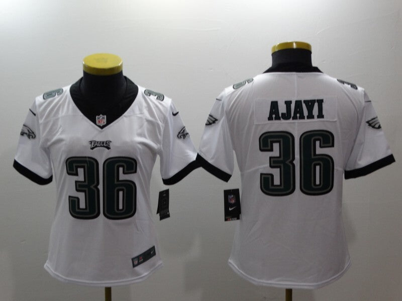 Eagles 2021/22 Ajayi #36 White/Black Women NFL Jersey