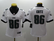 Eagles 2021/22 Ertz #86 White/Black Women NFL Jersey
