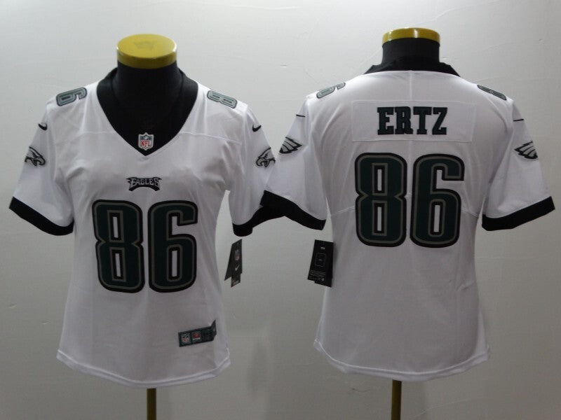 Eagles 2021/22 Ertz #86 White/Black Women NFL Jersey
