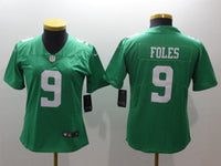 Eagles 2021/22 Foles #9 Green/White Women NFL Jersey