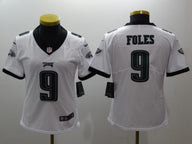 Eagles 2021/22 Foles #9 White/Black Women NFL Jersey