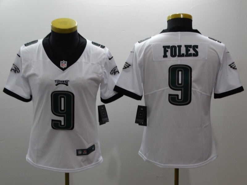 Eagles 2021/22 Foles #9 White/Black Women NFL Jersey