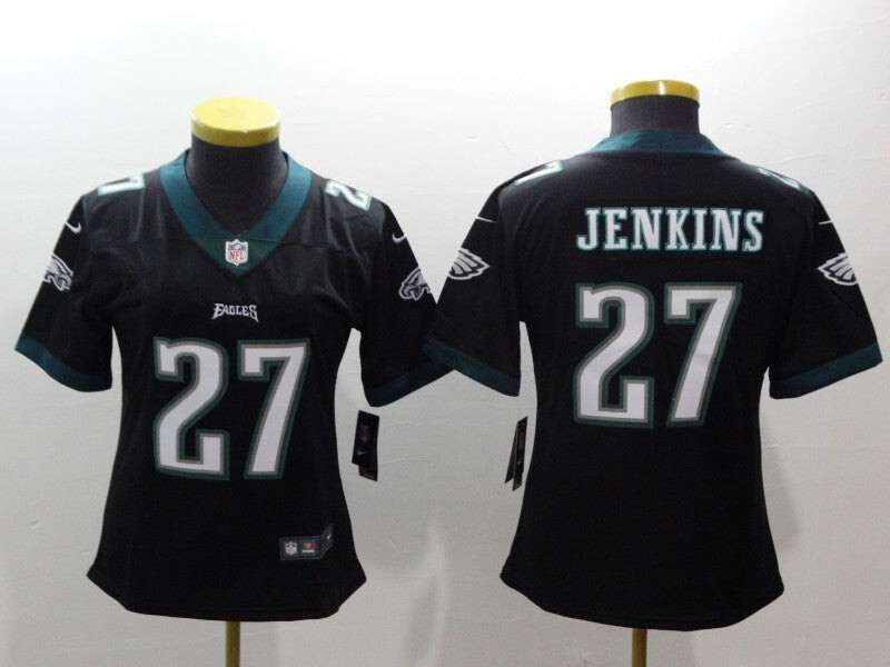 Eagles 2021/22 Jenkins #27 Black/Green/White Women NFL Jersey