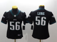 Eagles 2021/22 Long #56 Black/Green/White Women NFL Jersey