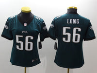Eagles 2021/22 Long #56 Green/Black/White Women NFL Jersey