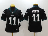 Eagles 2021/22 Wentz #11 Black/White/Green Women NFL Jersey