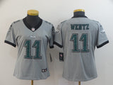 Eagles 2021/22 Wentz #11 Gray/Black Women NFL Jersey