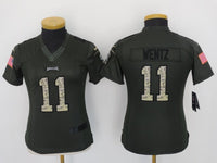 Eagles 2021/22 Wentz #11 Gray/Camo Print Women NFL Jersey
