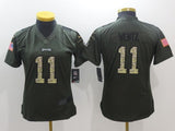 Eagles 2021/22 Wentz #11 Green/Camo Print Women NFL Jersey