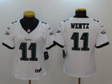 Eagles 2021/22 Wentz #11 White/Black Women NFL Jersey