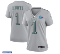 Eagles 2022/23 Hurts #1 Gray Women NFL Jersey