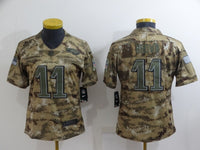 Eagles 23/24 Brown #11 Camo Print Women NFL Jersey