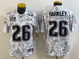 Eagles 25/26 Barkley #26 Arctic Camo Women NFL Jersey