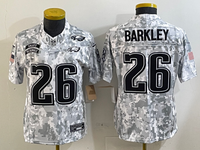 Eagles 25/26 Barkley #26 Arctic Camo Women NFL Jersey