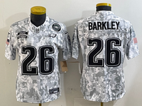 Eagles 25/26 Barkley #26 Arctic Camo Women NFL Jersey