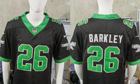Eagles 25/26 Barkley #26 Black/Green NFL Jersey