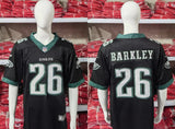 Eagles 25/26 Barkley #26 Black/Midnight Green NFL Jersey