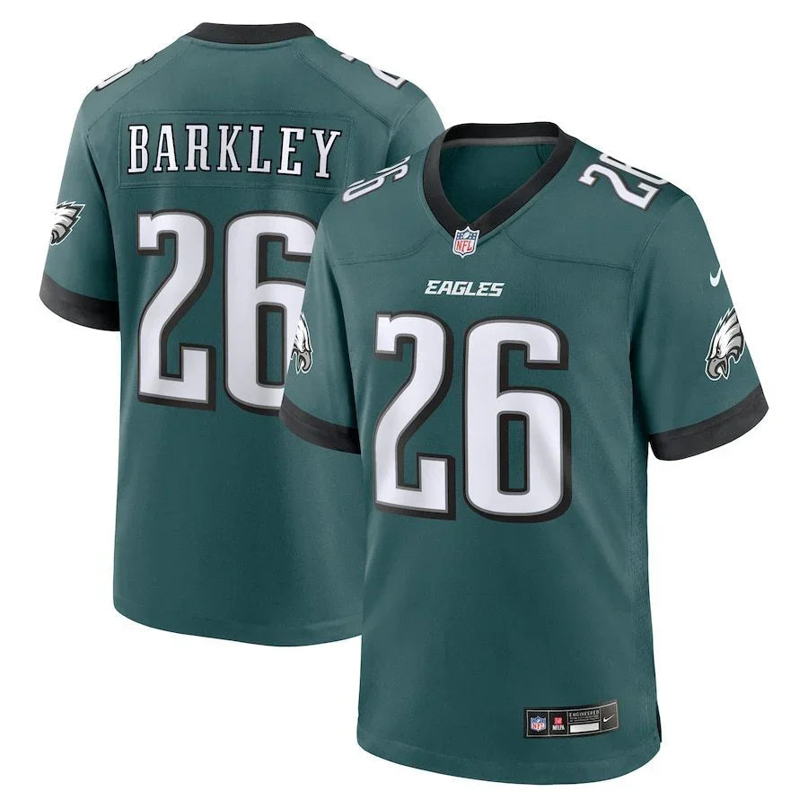 Eagles 25/26 Barkley #26 Green/Black NFL Jersey