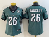 Eagles 25/26 Barkley #26 Green/Black/White Women NFL Jersey