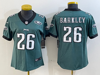 Eagles 25/26 Barkley #26 Green/Black/White Women NFL Jersey