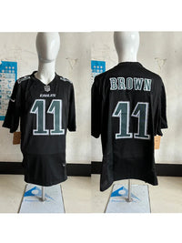 Eagles 25/26 Brown #11 Black NFL Jersey