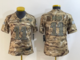 Eagles 25/26 Brown #11 Camo Print Women NFL Jersey