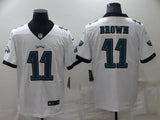 Eagles 25/26 Brown #11 White/Black NFL Jersey