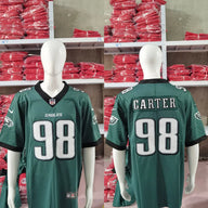 Eagles 25/26 Carter #98 Midnight Green/Black NFL Jersey
