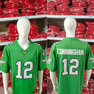 Eagles 25/26 Cunningham #12 Green NFL Jersey
