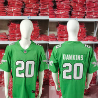 Eagles 25/26 Dawkins #20 Green NFL Jersey