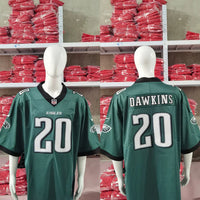 Eagles 25/26 Dawkins #20 Midnight Green/Black NFL Jersey