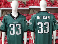 Eagles 25/26 DeJean #33 Green/Black NFL Jersey