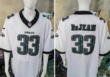 Eagles 25/26 DeJean #33 White/Black NFL Jersey