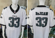 Eagles 25/26 DeJean #33 White/Black NFL Jersey