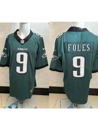 Eagles 25/26 Foles #9 Midnight Green/Black NFL Jersey