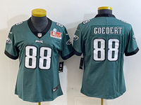 Eagles 25/26 Goedert #88 Green/Black/White Women NFL Jersey