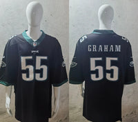 Eagles 25/26 Gramah #55 Black/Midnight Green NFL Jersey