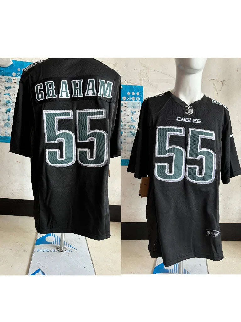 Eagles 25/26 Gramah #55 Black NFL Jersey