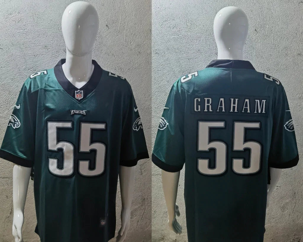 Eagles 25/26 Gramah #55 Midnight Green/Black NFL Jersey