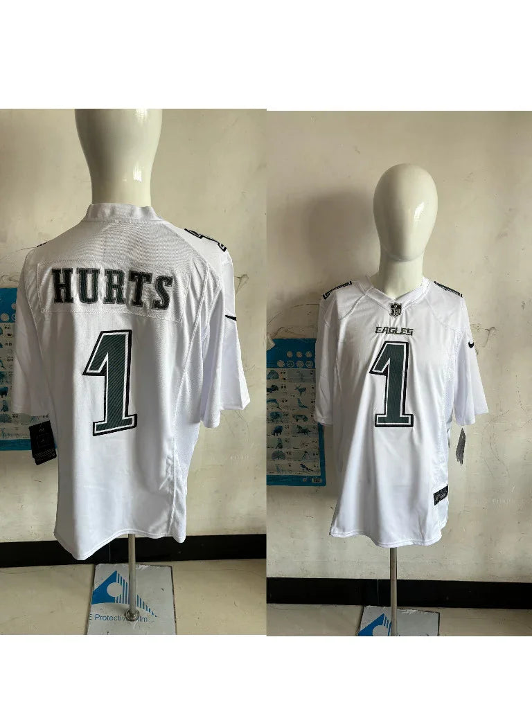 Eagles 25/26 Hurts #1 White NFL Jersey