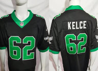 Eagles 25/26 Kelce #62 Black/Green NFL Jersey