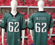 Eagles 25/26 Kelce #62 Midnight Green NFL Jersey
