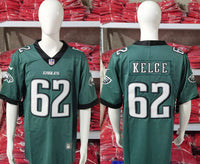 Eagles 25/26 Kelce #62 Midnight Green NFL Jersey