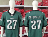 Eagles 25/26 Mitchell #27 Midnight Green/Black NFL Jersey