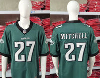 Eagles 25/26 Mitchell #27 Midnight Green/Black NFL Jersey